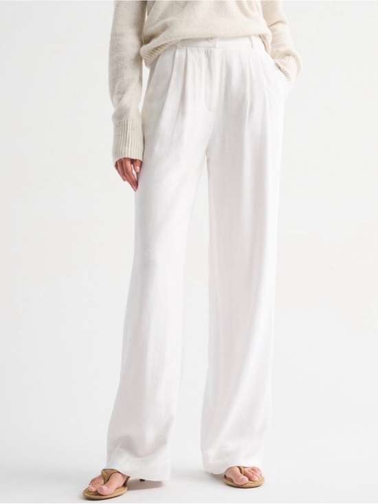 Abercrombie & Fitch Pants - Abercrombie Sloane linen wide leg pant